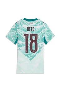 Portugali Pedro Neto #18 Jalkapallovaatteet Naisten Vieraspaita MM-kisat 2026 Lyhythihainen